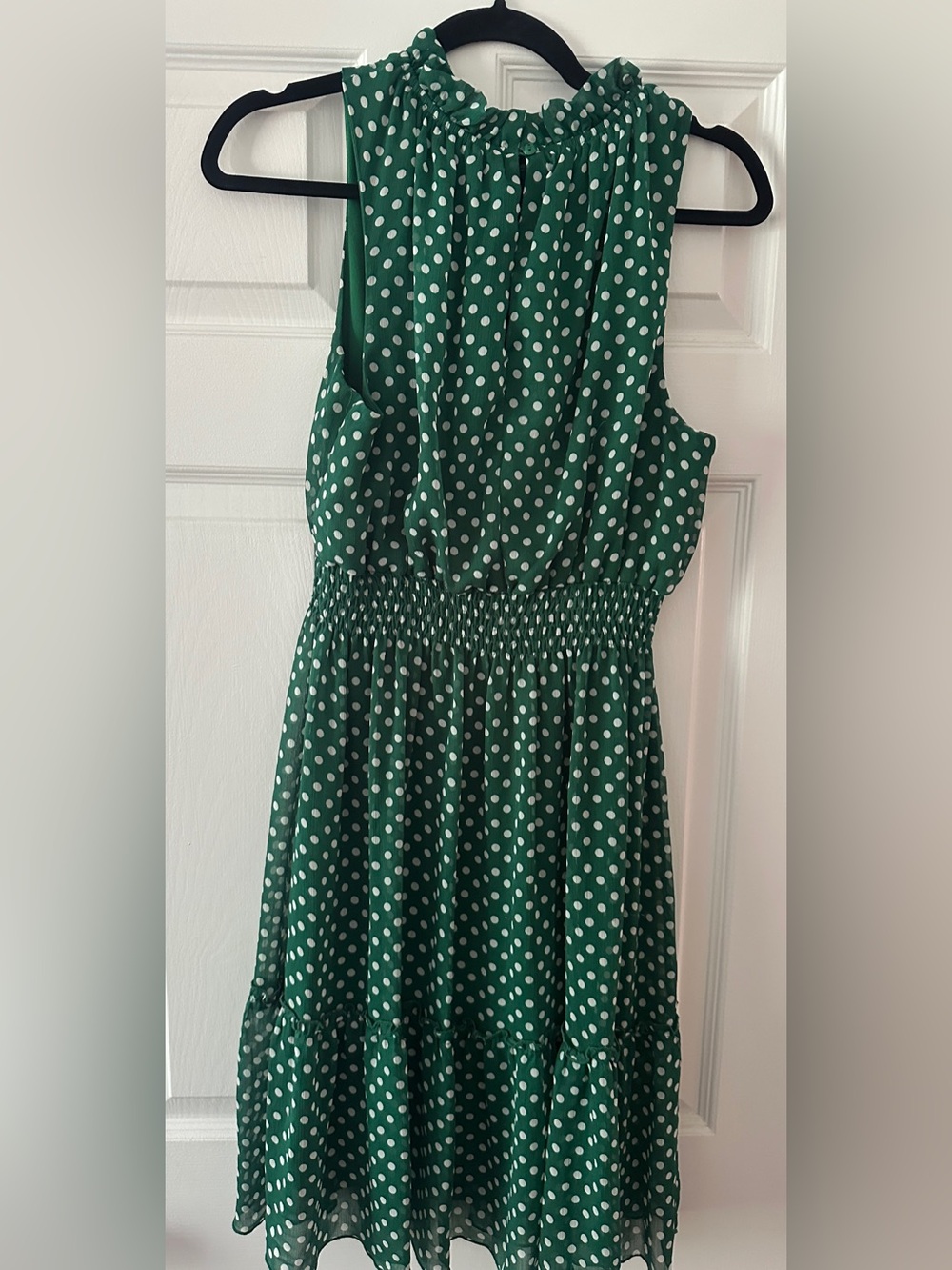 Enfocus Studio Green & White Polka Dot Midi Dress - Picture 2 of 3
